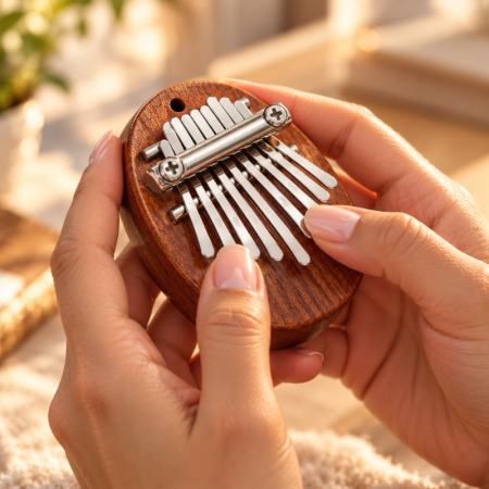 Cadouri pentru Iubita - Instrument Muzical Mini Kalimba cu 8 Note