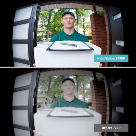 Interfon inteligent HeimVision, camera, wifi, 1080p HD, detectie miscare, unghi larg [2]