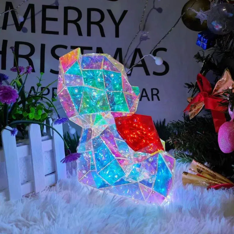 IubiBear Ursulet indragostit cu lumini colorate, 30 cm [6]