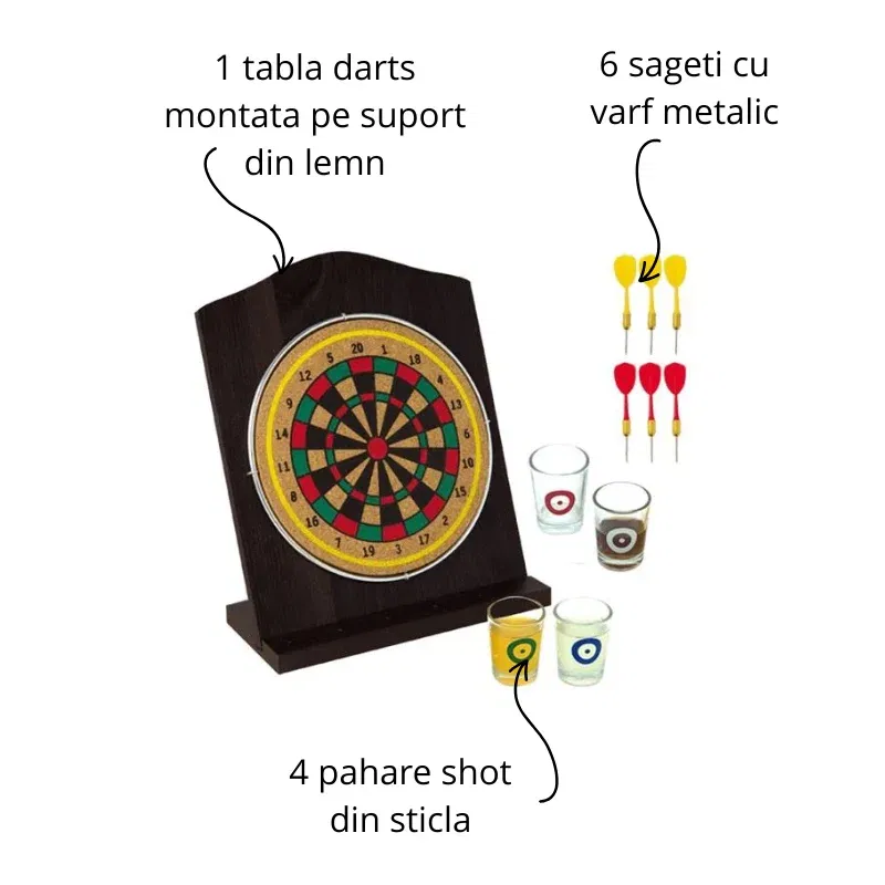 Joc darts cu pahare shot [3]