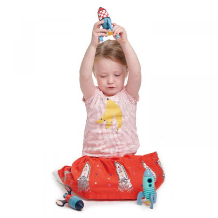 Joc de construit Racheta, lemn premium, 18 piese [4]