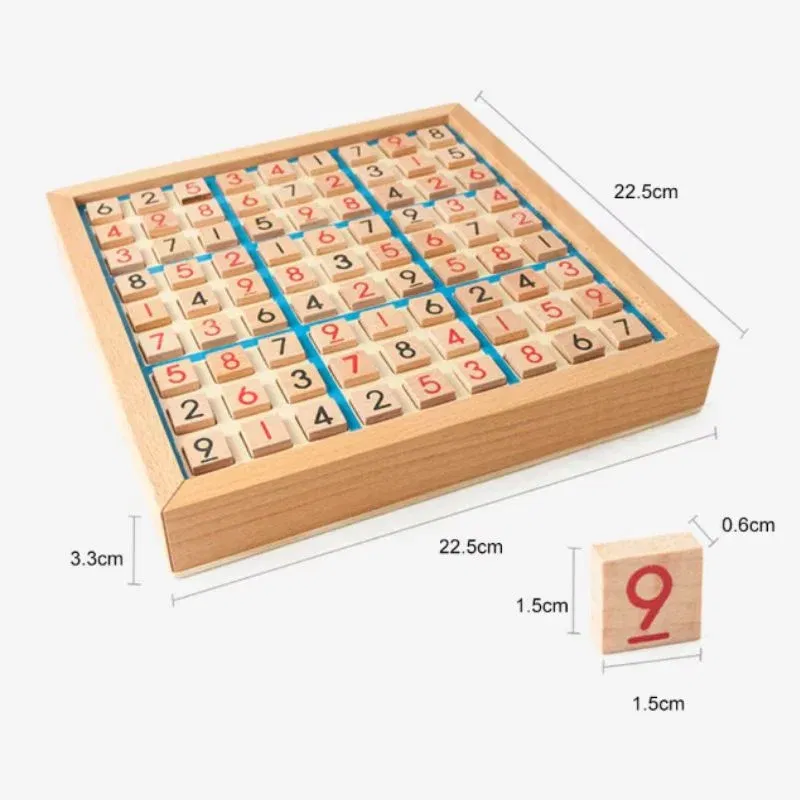 Joc logic Sudoku din lemn [10]