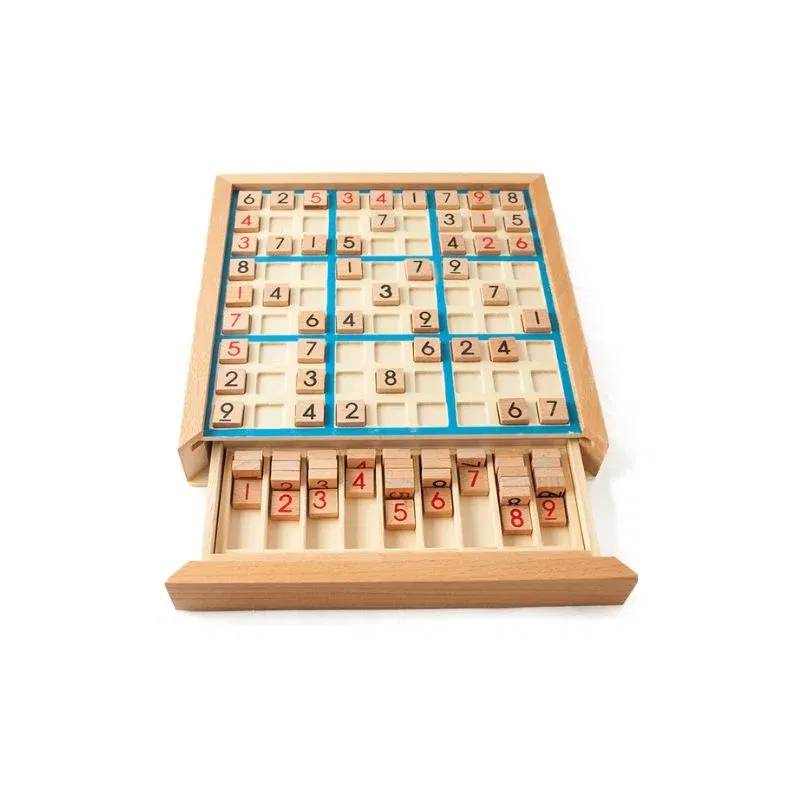 Joc logic Sudoku din lemn [6]
