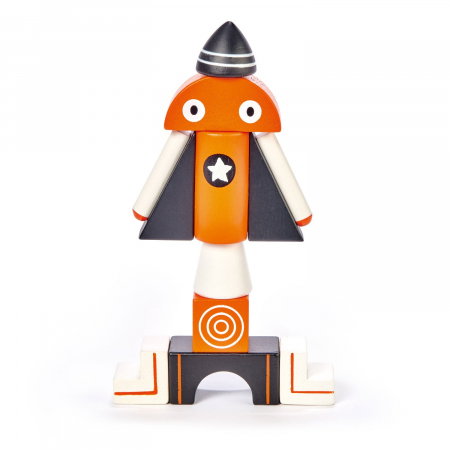 Joc magnetic din lemn Aventuri in Galaxie, 12 piese [2]