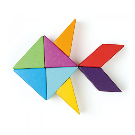 Joc magnetic din lemn Designer Coloristica, 8 piese [6]