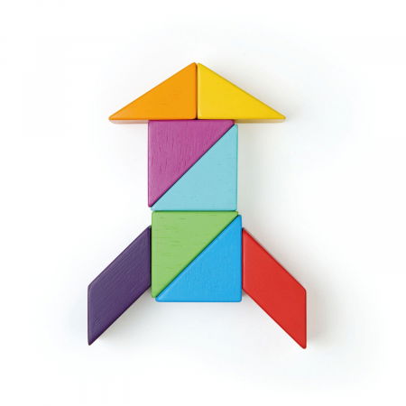 Joc magnetic din lemn Designer Coloristica, 8 piese [3]