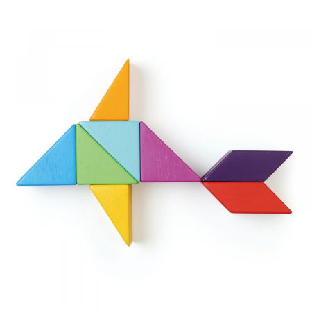 Joc magnetic din lemn Designer Coloristica, 8 piese [8]