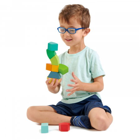 Joc magnetic din lemn Primary Magblocs, 10 piese [0]