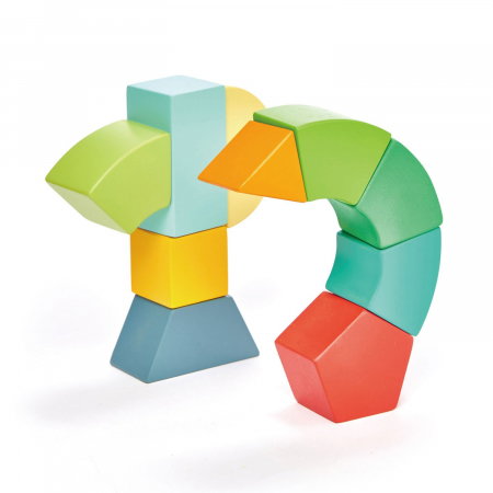 Joc magnetic din lemn Primary Magblocs, 10 piese [1]