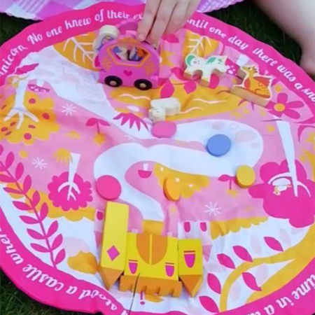 Jucarie din lemn premium Traistuta cu Povesti Fermecate, 16 piese [0]