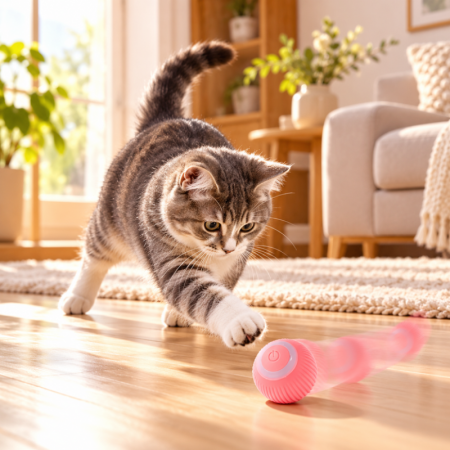Cadouri Pentru Secret Santa - Jucarie interactiva pentru pisici Smart Moving