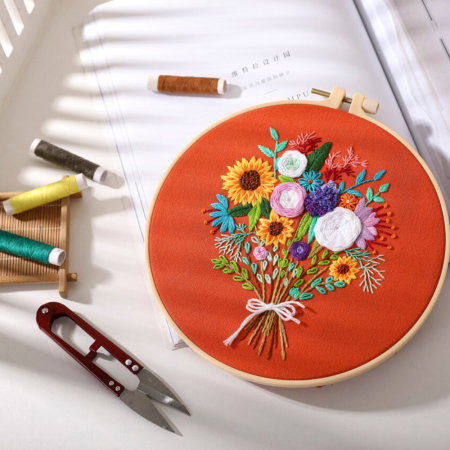 Kit Broderie DIY, Buchet de Flori, Bucurie [2]