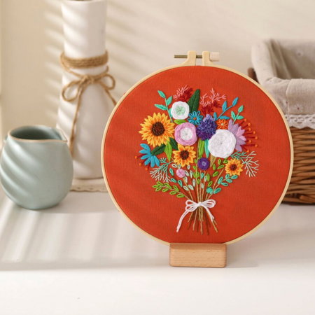 Kit Broderie DIY, Buchet de Flori, Bucurie [0]