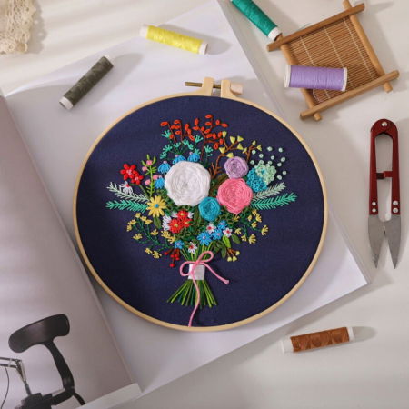 Kit Broderie DIY, Buchet Flori de camp [1]