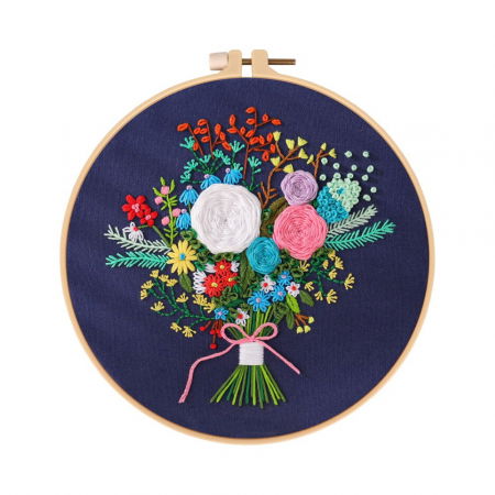 Kit Broderie DIY, Buchet Flori de camp [5]
