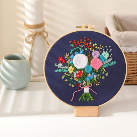 Kit Broderie DIY, Buchet Flori de camp [0]