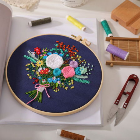 Kit Broderie DIY, Buchet Flori de camp [4]