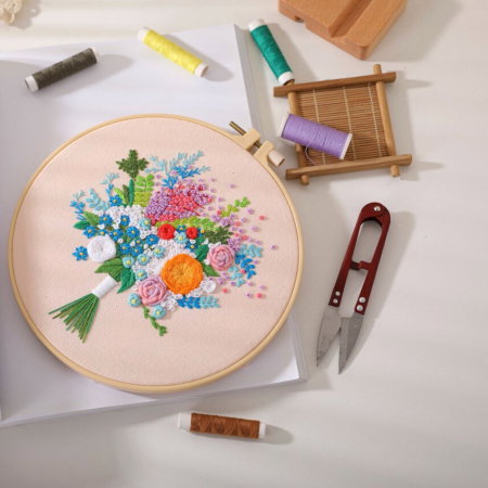 Kit Broderie DIY, Buchet superb de flori [3]