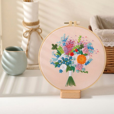 Kit Broderie DIY, Buchet superb de flori [0]