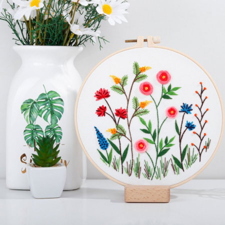 Kit Broderie DIY, cu flori, Incantare [0]