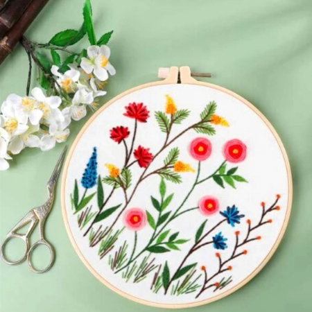 Kit Broderie DIY, cu flori, Incantare [2]