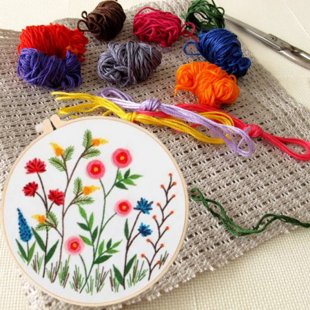 Kit Broderie DIY, cu flori, Incantare [4]