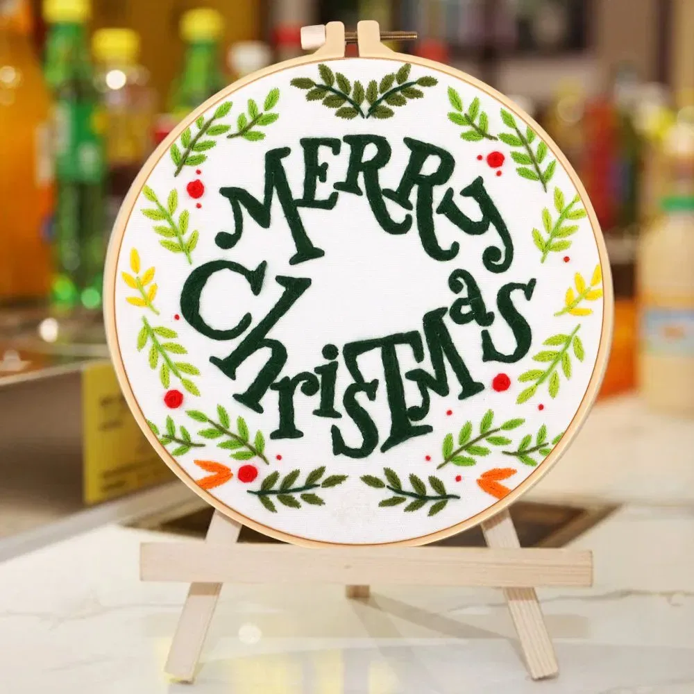 Kit Broderie DIY de Craciun, Merry Christmas [0]