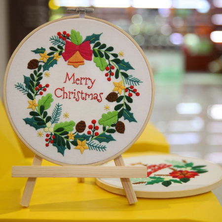 Kit Broderie DIY de Craciun, Merry Christmas, Coronita veseliei [7]