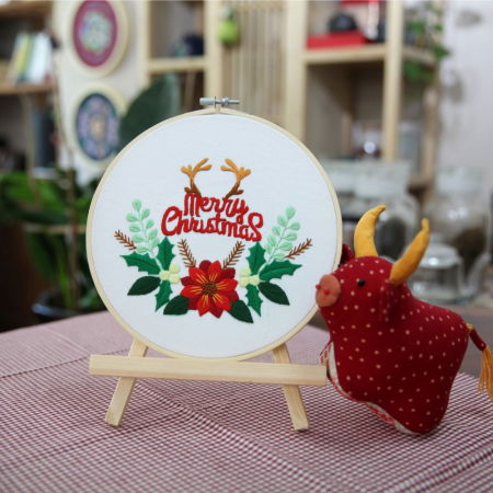 Kit Broderie DIY de Craciun, Merry Christmas, Semi coronita [5]