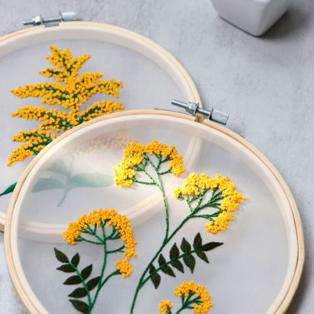 Kit Broderie DIY, Fire de flori [4]