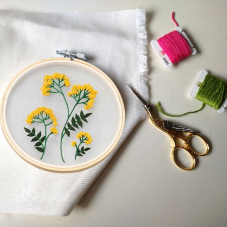 Kit Broderie DIY, Fire de flori [2]