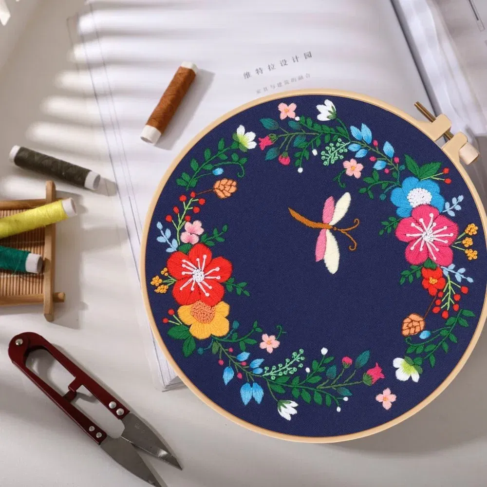 Kit Broderie DIY, Fluture. Si flori [2]