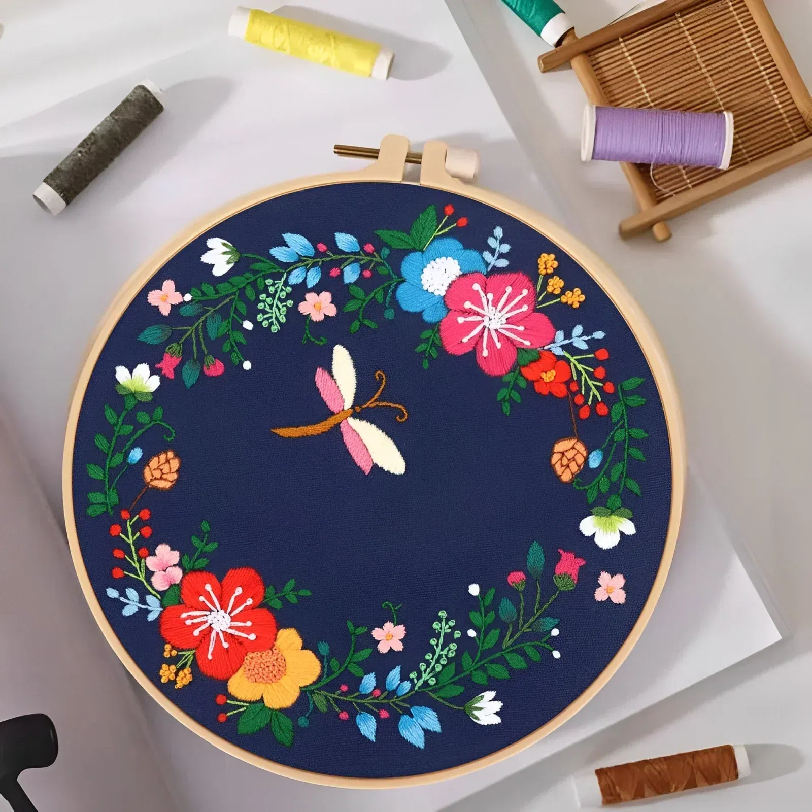 Kit Broderie DIY, Fluture. Si flori [0]