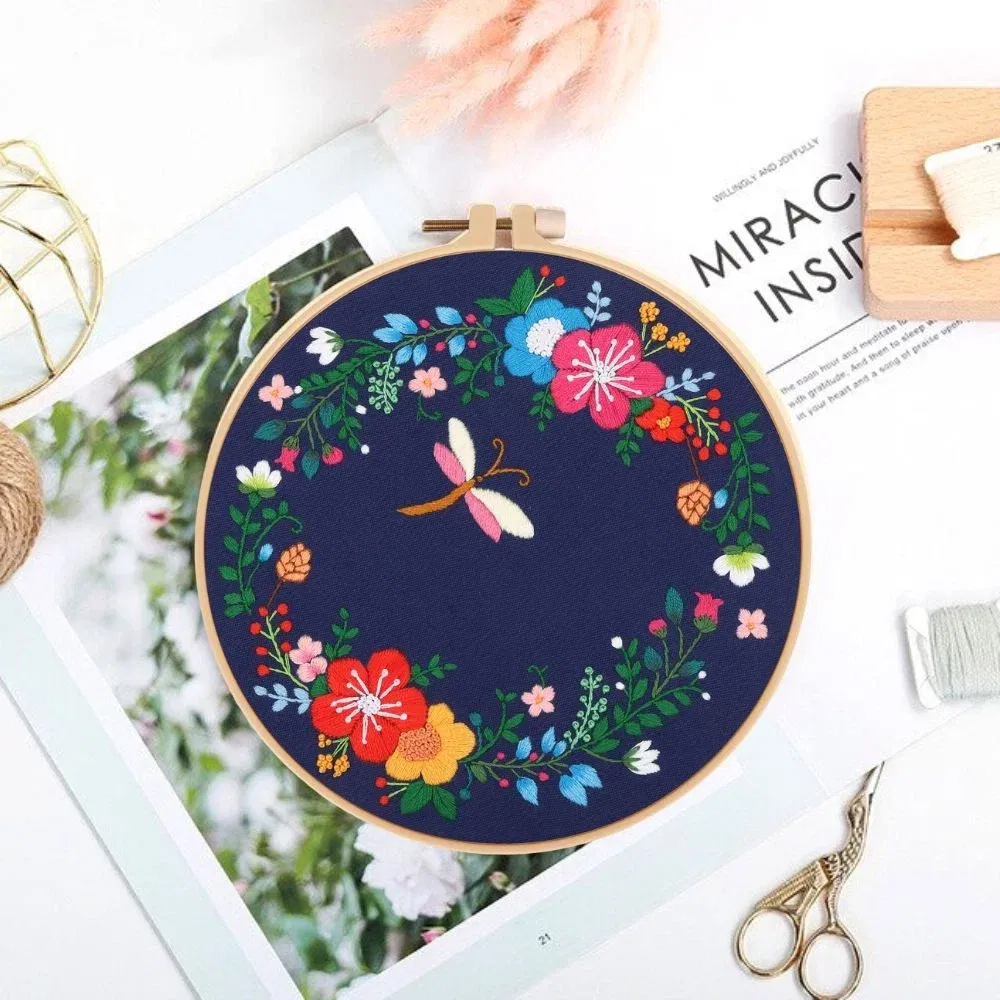 Kit Broderie DIY, Fluture. Si flori [1]