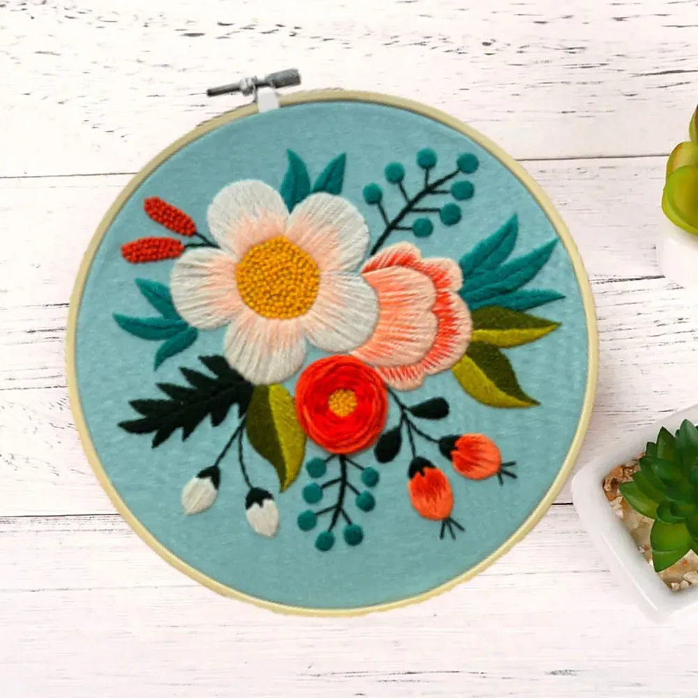 Kit Broderie DIY, Inspiratie cu flori [3]