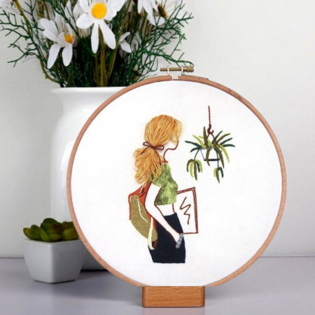 Kit Broderie DIY, Silhouette, Fata blonda [2]