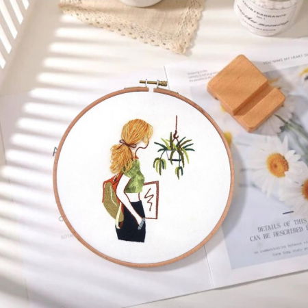 Kit Broderie DIY, Silhouette, Fata blonda [1]