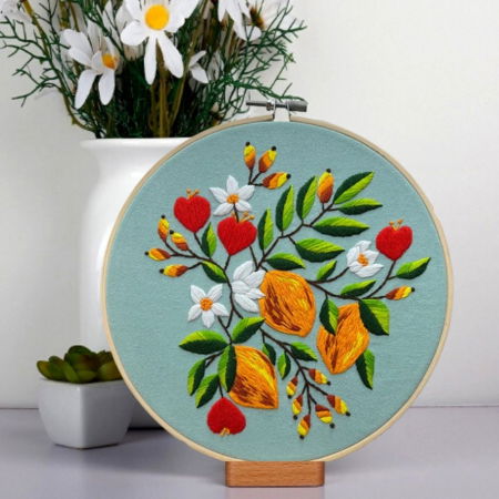 Kit Broderie DIY, Simfonie de flori culori [3]