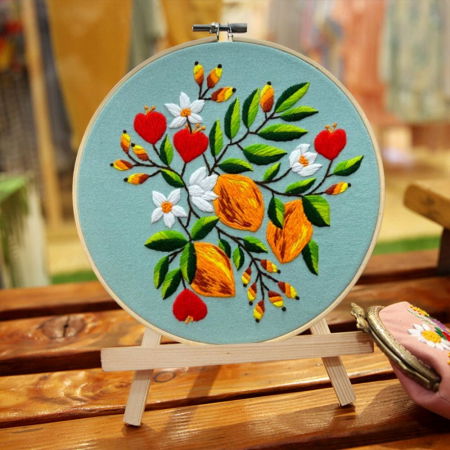 Kit Broderie DIY, Simfonie de flori culori [4]