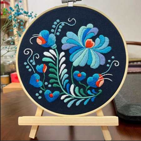 Kit Broderie DIY, Tablou cu flori [0]