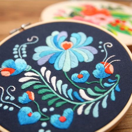 Kit Broderie DIY, Tablou cu flori [5]