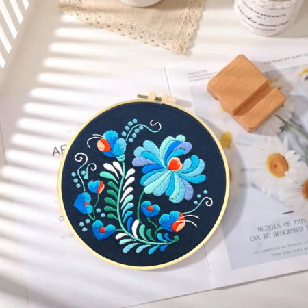Kit Broderie DIY, Tablou cu flori [4]