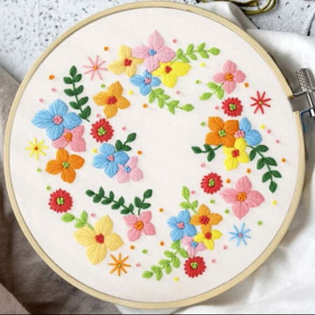 Kit Broderie DIY, Valsul florilor [2]