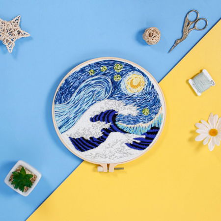 Kit Broderie DIY, Valurile marii [3]