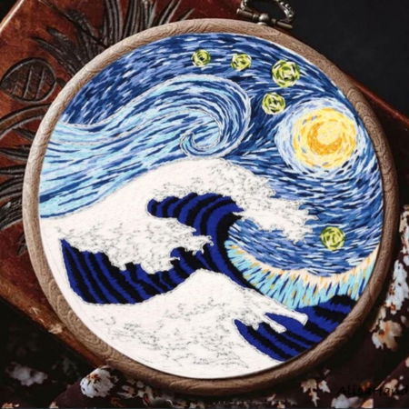 Kit Broderie DIY, Valurile marii [5]