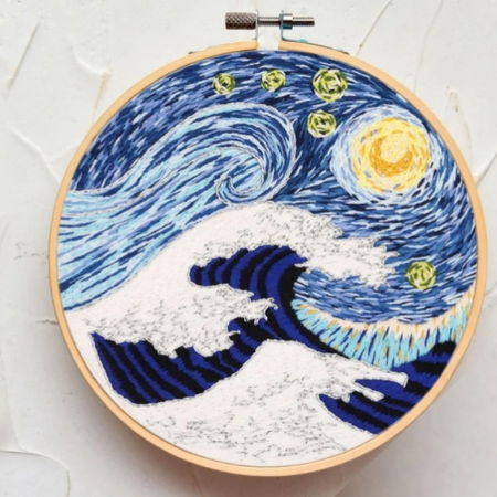 Kit Broderie DIY, Valurile marii [4]