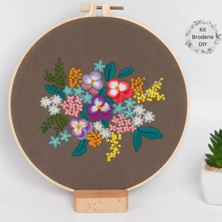 Kit Broderie DIY, Vis de flori colorate [2]