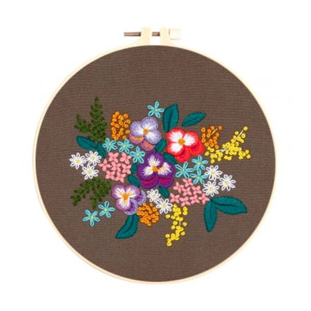 Kit Broderie DIY, Vis de flori colorate [4]