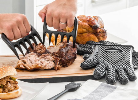 Kit gheare de urs pentru carnuri, cu pensula si manusi [0]