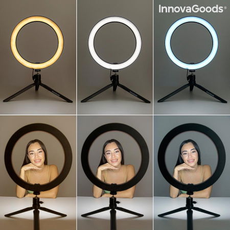Lampa circulara Selfie Ring, cu trepied si telecomanda [4]